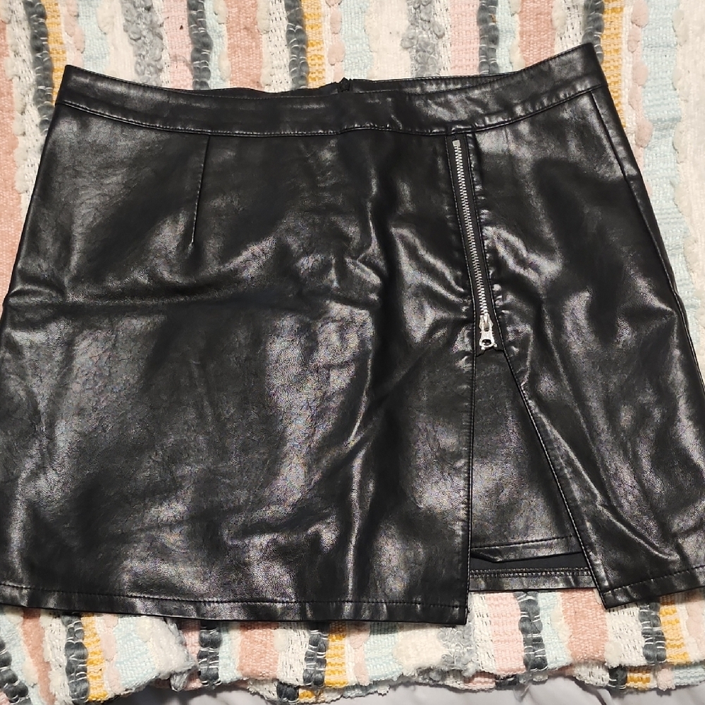 Black Leather Skirt